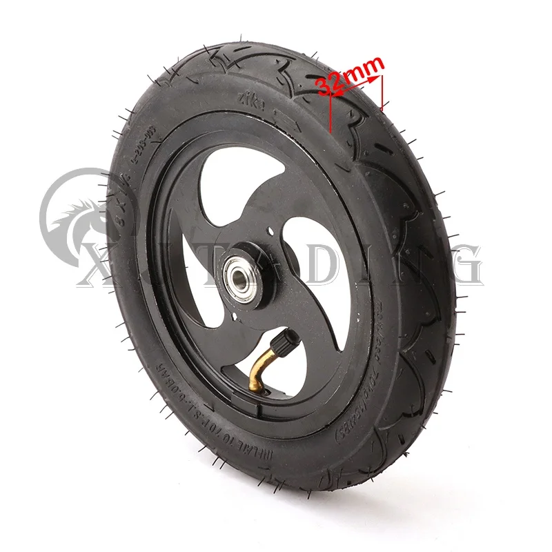 8 Inch Wheel Tyre 8X1 1/4 Pneumatic Wheel with Alloy Hub for Kickscooter Scooter A-bike Folding Electric Scooter parts