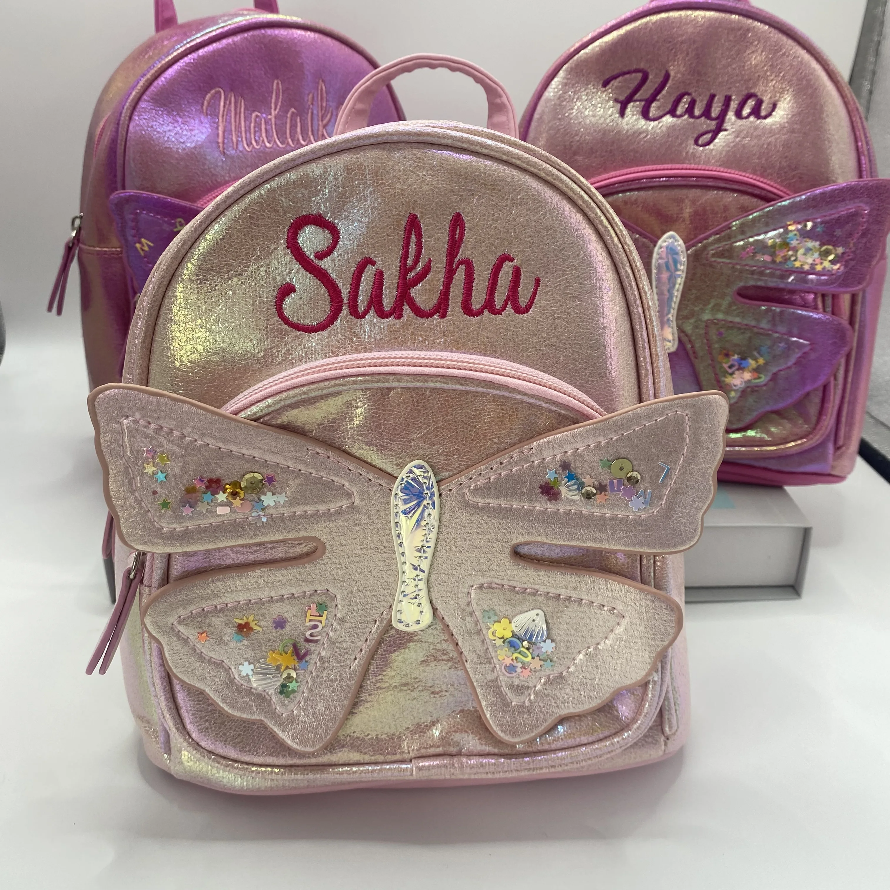 PU Butterfly Backpack for Girls, Birthday Gift Bag, Christmas Gift Personalization, Your Name, School Bag, Travel Backpack 3