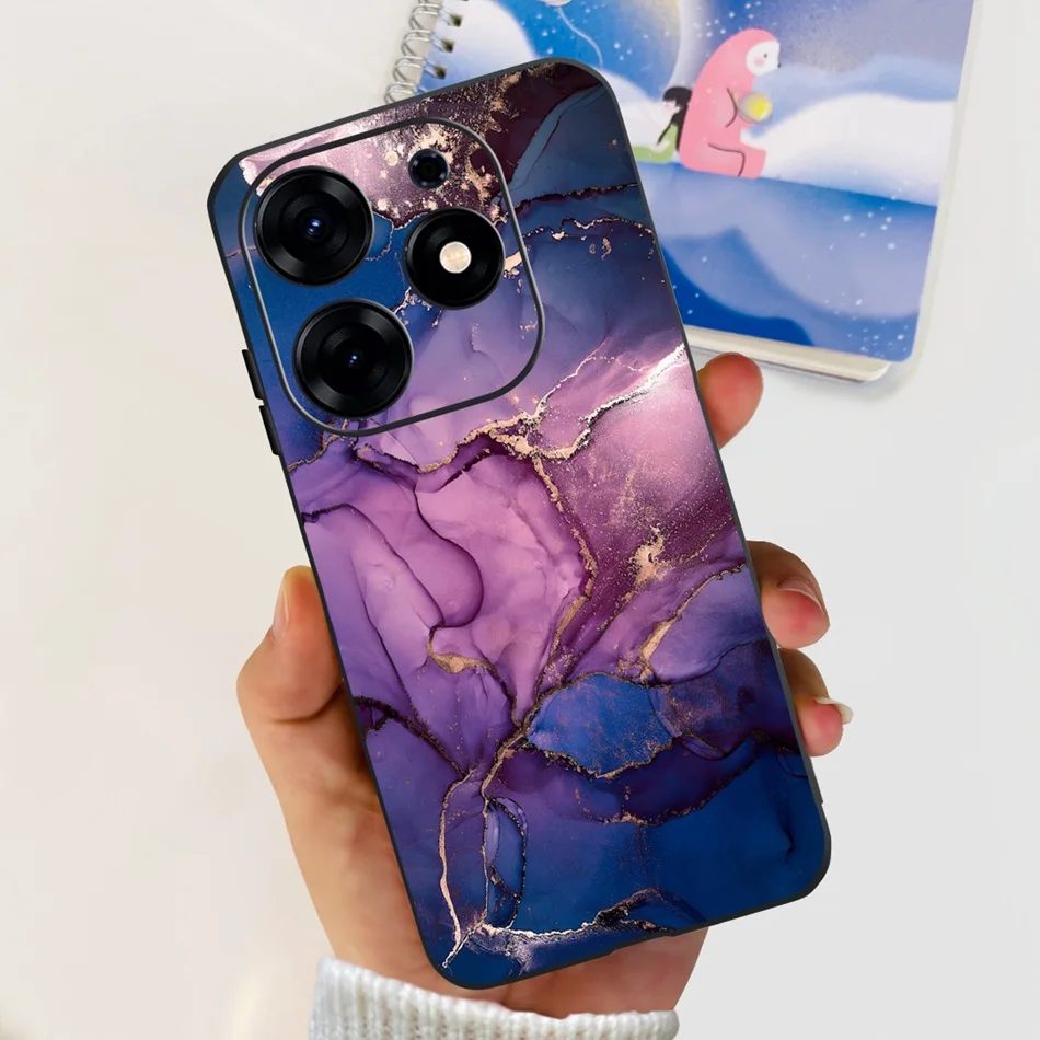 Elegant Fashion Print Soft Silicone TPU Phone Case -