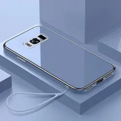 Luxury Square Plating ShockProof Silicone Back Cover for Galaxy j7 pro (Gs6D grey)