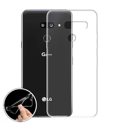 Transparent Shockproof Silicone Case | Clear Protective Back Cover for LG G9 (Clear)