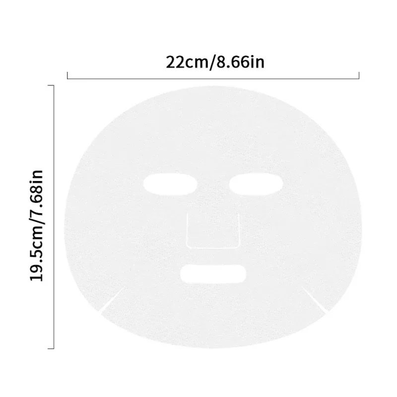 Pack of 50/100 Compressed Disposable Facial Masks - Portable Silk/Cotton Skin Care Towelettes