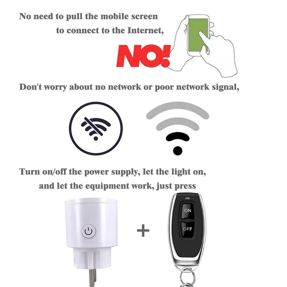  ġ    , EU ÷, 10A, 220V AC,     ǰ, RF433MHz