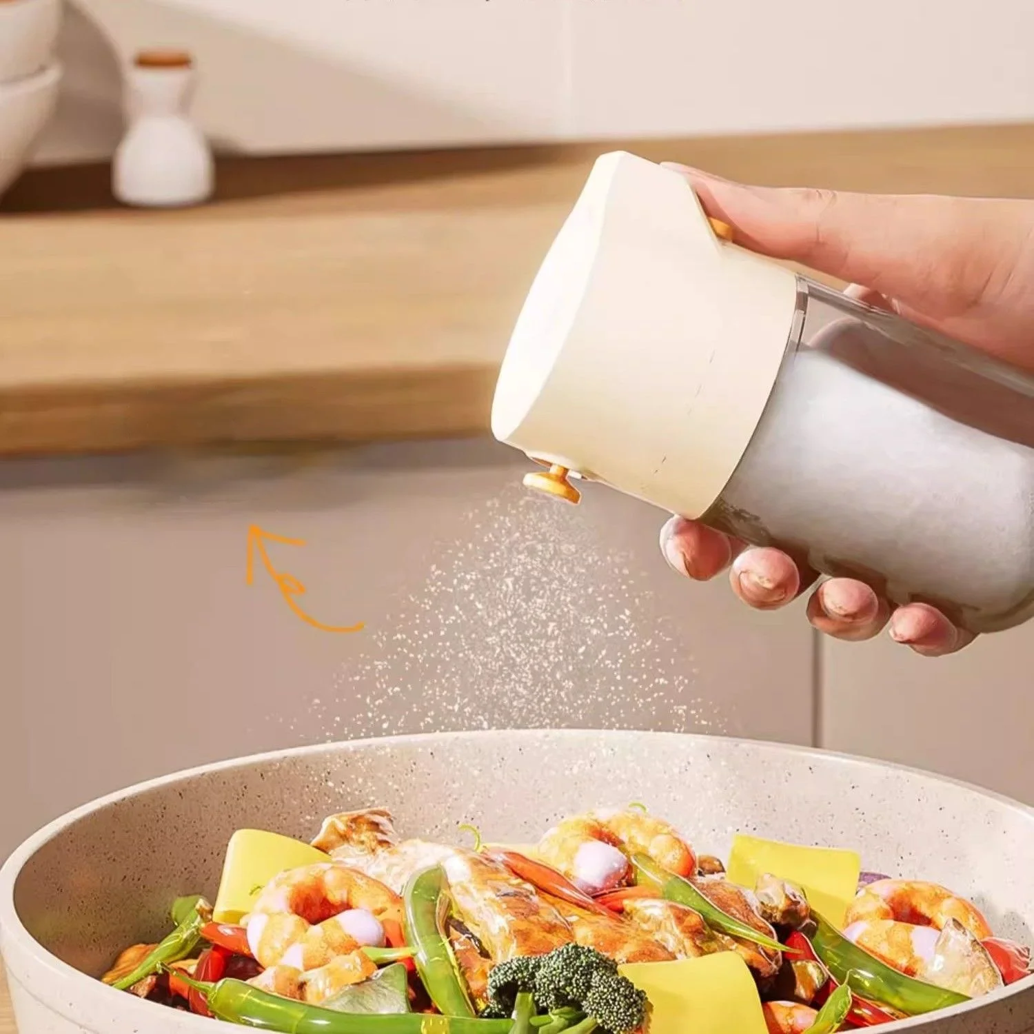 Pressure Orifice Quantitative Control Salt Bottle Seal Kitchen Seasoning Bottle Pot Sprinkle Salt