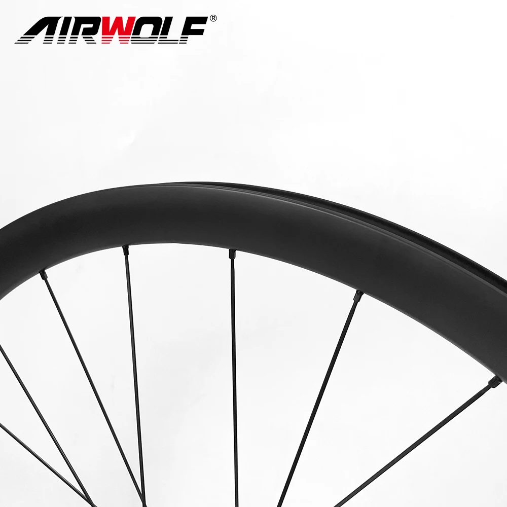 軽量700cカーボンホイールセット,ディスクブレーキ付き,中央ロック付き