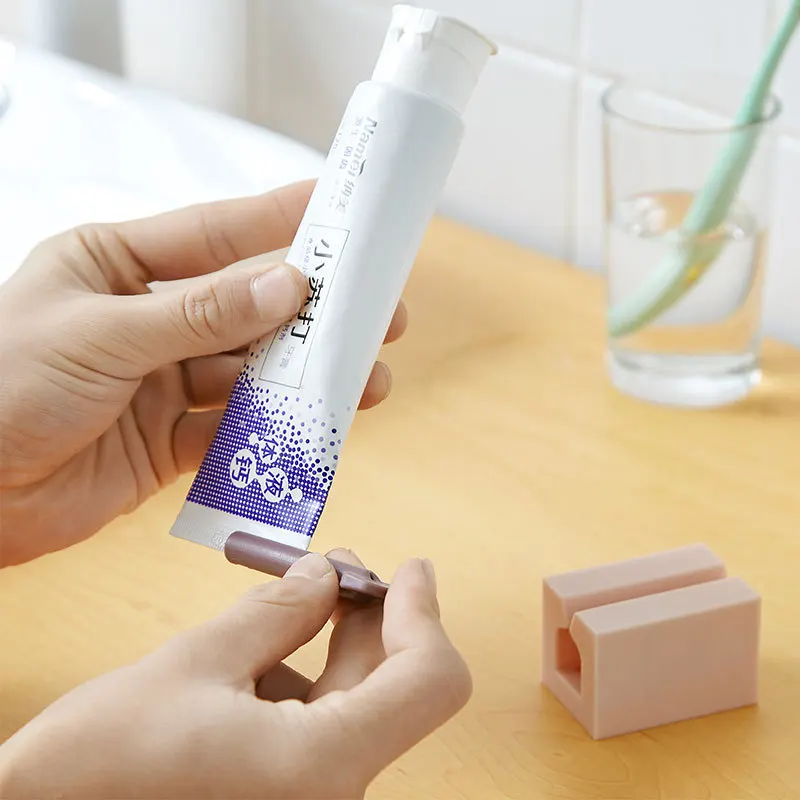 Toothpaste Squeezers Toothpaste Dispenser Lazy Rolling Tube Squeezer Storage Rack Bathroom Accessories toothpaste squeezer toothpaste dispenser