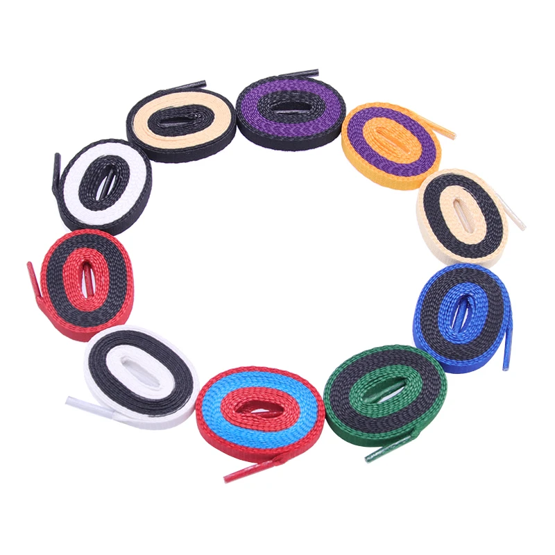 Top Weiou 8MM Two Tone Lace 180CM Only Long String Trendy Heat Sublimatea Shoelace Adult Unisex Sneaker 15 pairs/lot In Selling