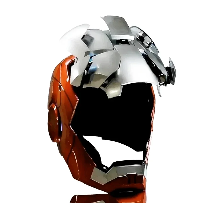 

Новинка Mk5 автомат-шлем Марвел Железный человек 1/1 с дистанционным управлением и голосовым управлением автоматический шлем Железный человек со светодиодной подсветкой подарок для мальчиков