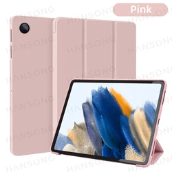 Premium Smart Leather Tablet Cover - Sleek and Stylish Protection for Tab S7 S8 11in (Pink)