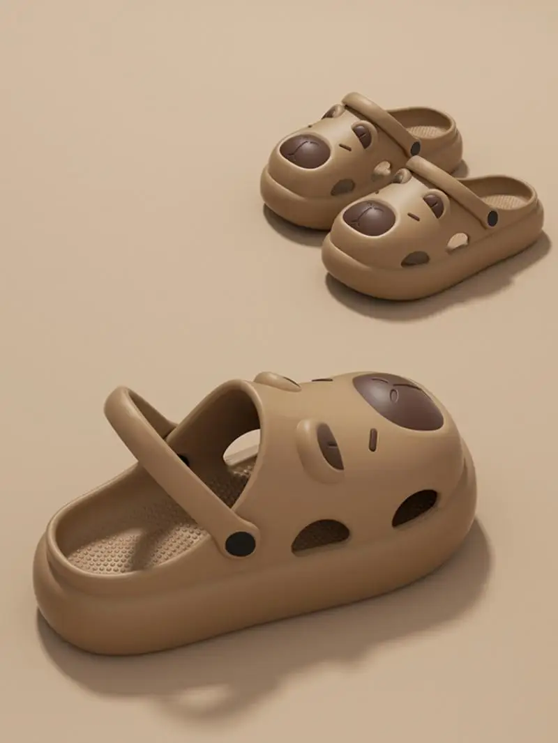 Nette Cartoon Capibala Dicken Boden Clogs Schuhe Kinder 2026 Neue Komfort Plattform Outdoor Hausschuhe Plus Größe Eltern-kind-Schuhe – Detail 4