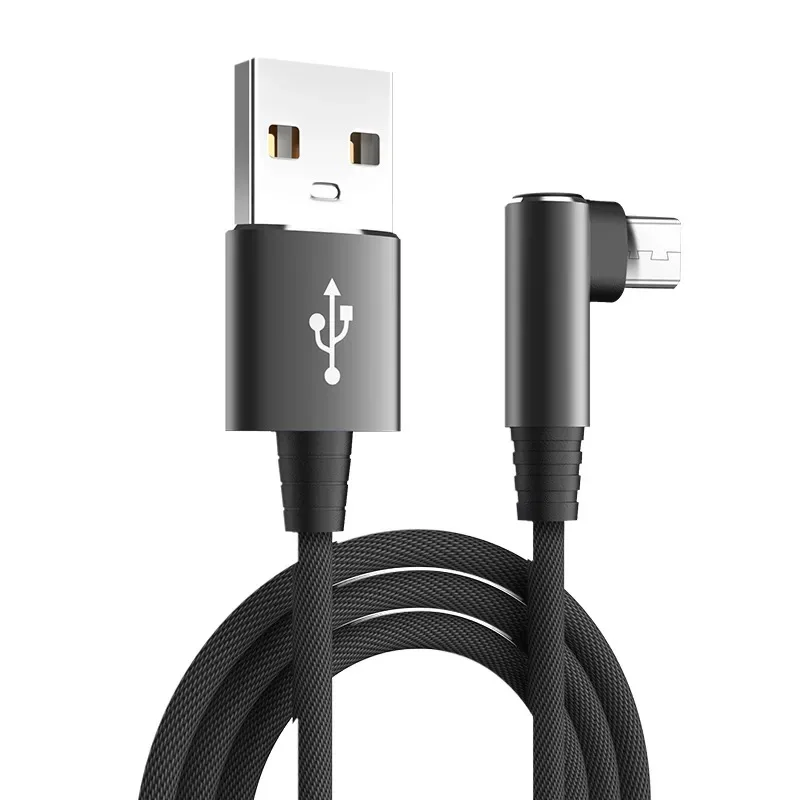 Enhanced Fast Charging 90-Degree USB Micro Cable