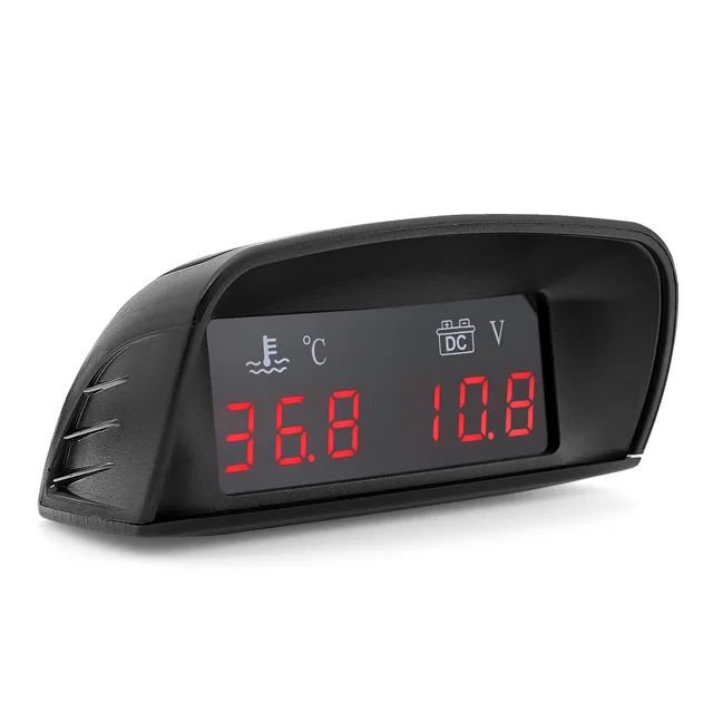 Medidor Digital Temperatura Automotriz Con Luz De Advertenci | Envío Gratis