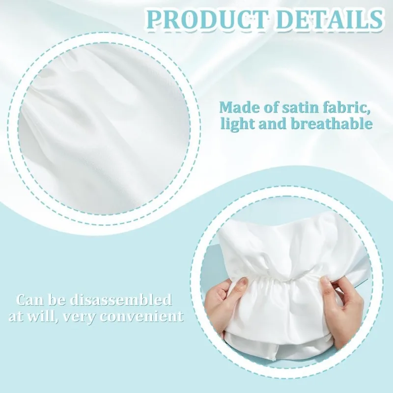 2pcs Removable Puff Sleeves White Polyester Bridal Sleeve Detachable Puff Sleeves for Wedding Dress Bridal Accessories