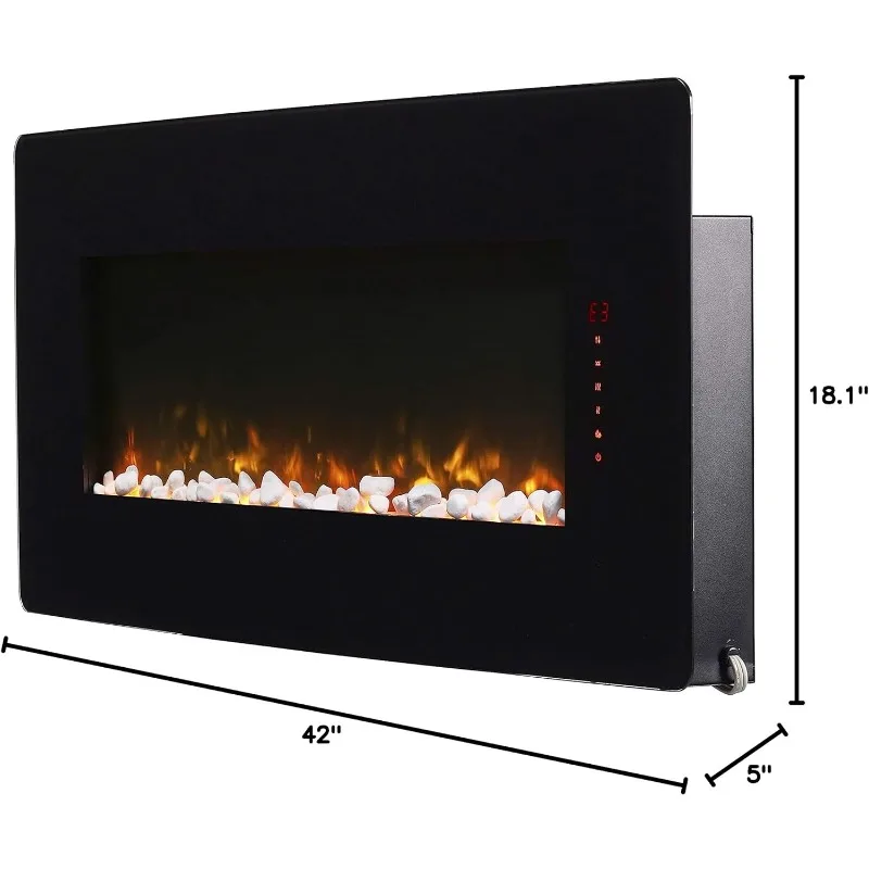 Heater for room WallMounted/Tabletop Electric Linear Fireplace 42