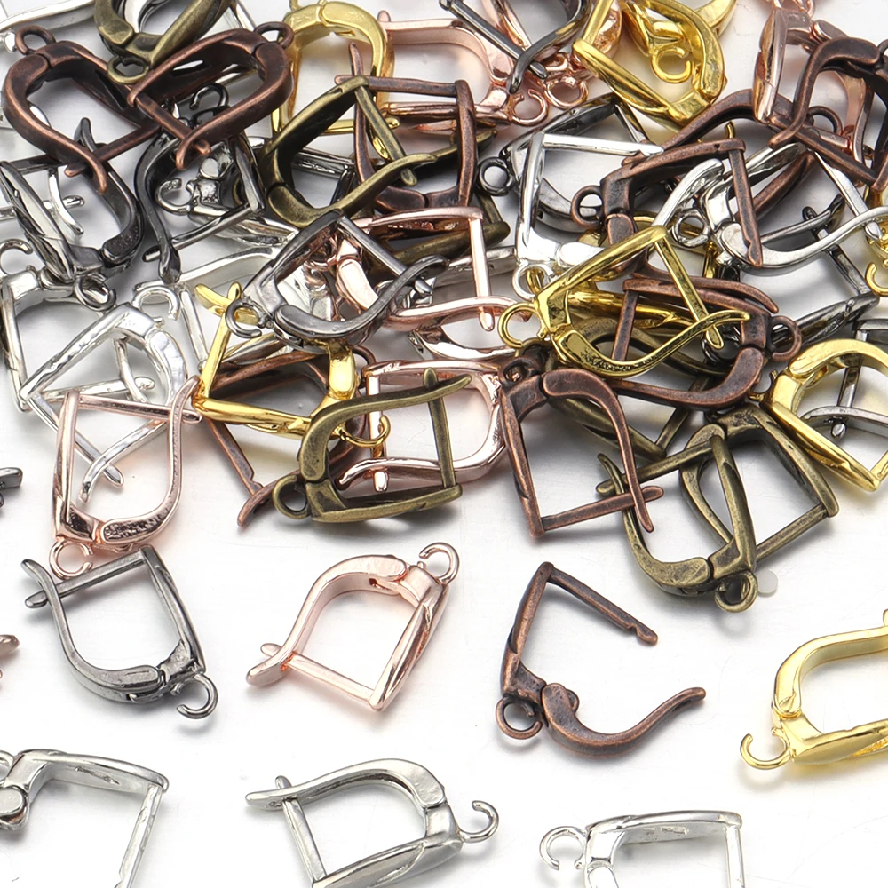 10pcs/Lot Copper U Shape French Earring Hooks for Jewelry Making