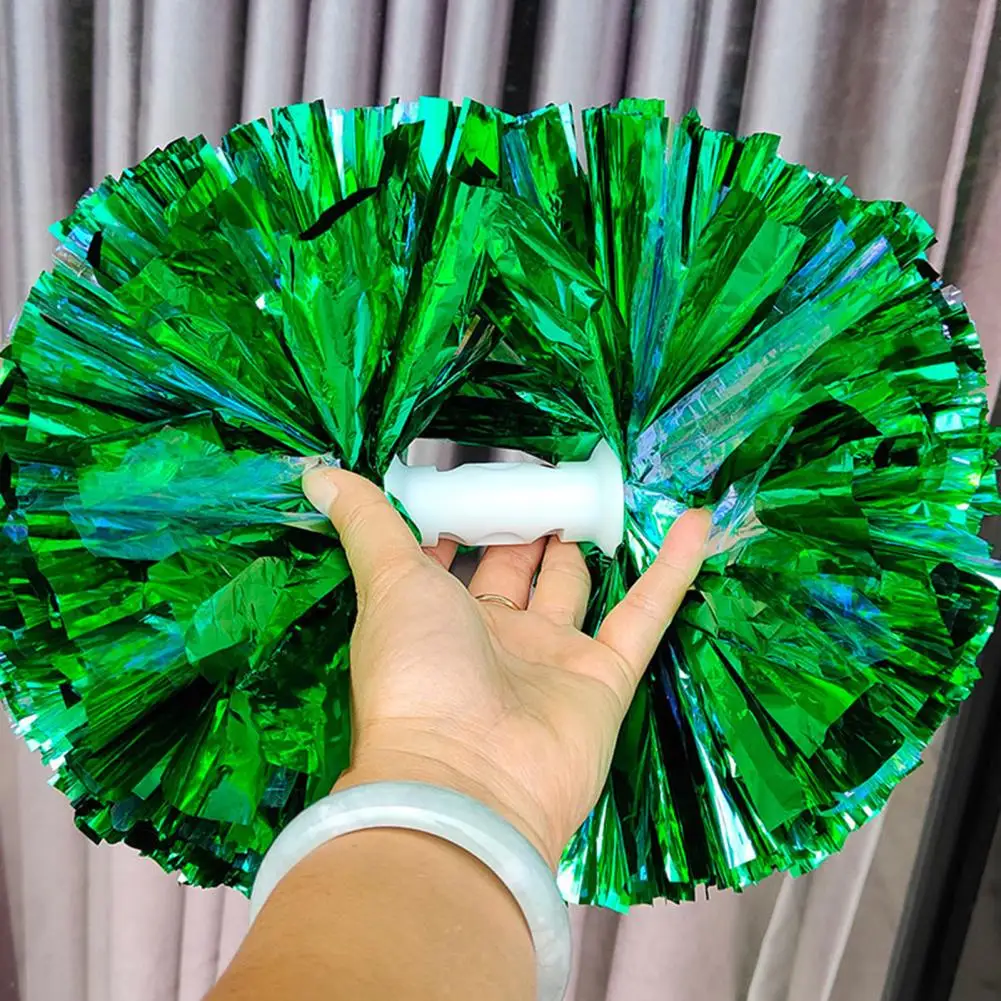 Double Head Metallic Streamer Cheer Pompoms Cheerleading Cheering Pom Pom Ball Team Sports Spirit Party Cheerleading Poms cheerleading pom poms,cheerleading ball