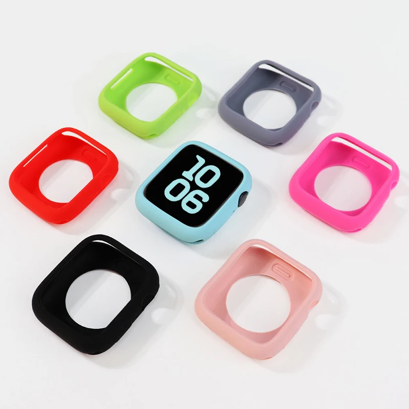 Premium Soft Silicone Apple Watch Bumper Protector Cover