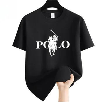 T-shirt Casual alla Moda per Uomo, Versatile con Collo Tondo e Maniche Corte, Comoda e Traspirante, T-shirt di Alta Qualità per Stampa