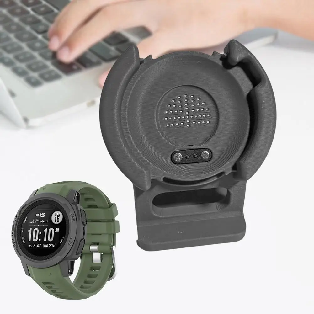 Black 3D Printed PETG Watch Charging Base Station