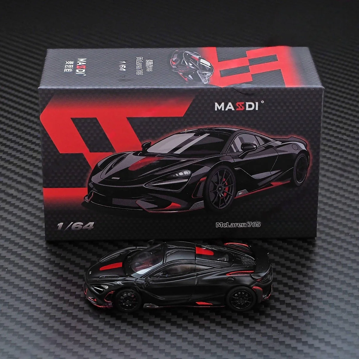 Black Samurai 1:64 Scale Die-Cast Supercar Model - Premium Alloy, Exquisitely Detailed Collector’s Edition