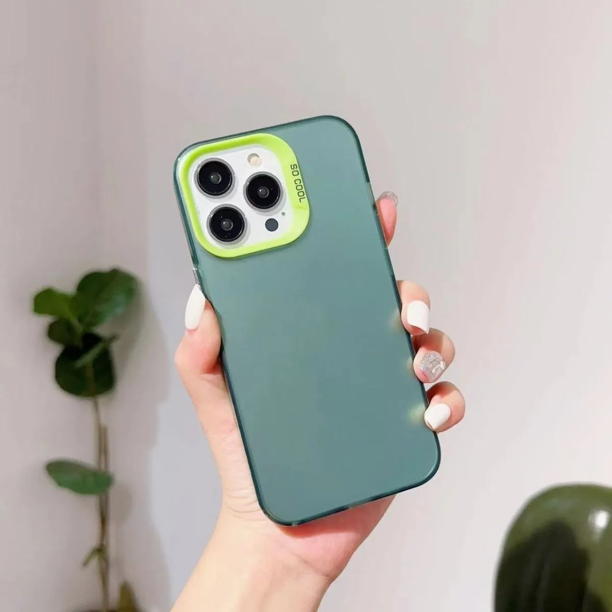 Fashion Camera Frame Bumper Shockproof Soft Phone Case - Anti-Scratch Back Cover