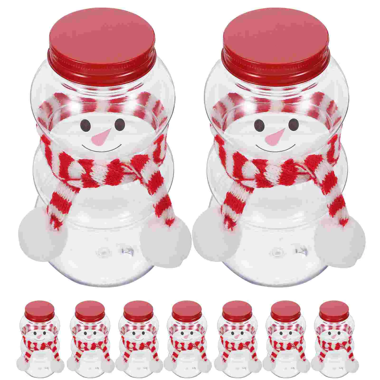 

10 Sets Christmas Bottle Adorable Juice Bottles Party Beverage Gift Decorations