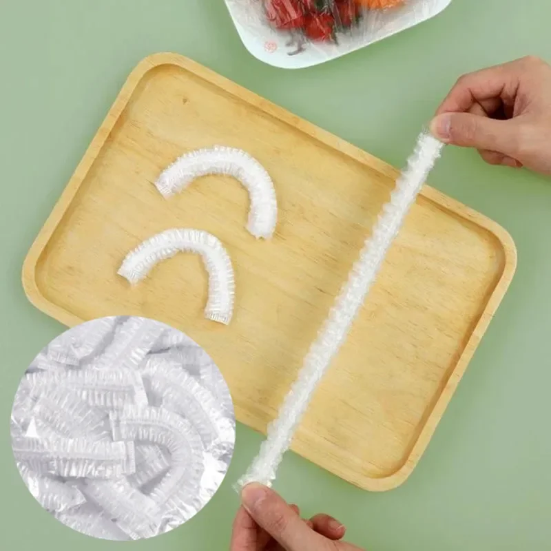 

Кухонные одноразовые крышки для хранения пищи, эластичная тарелка, пластиковые крышки, вакуумные пакеты, Обертывающие пылезащитные пищевы...