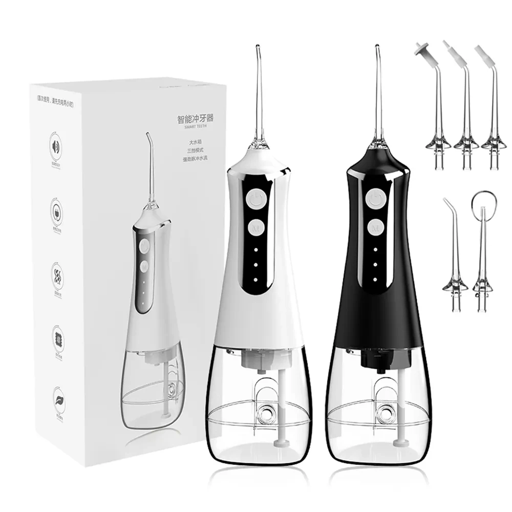 

Portable Oral Irrigator Water Flosser USB Rechargeable 5 Nozzels 3 Modes Teeth Pick Mouth Washing Machine Teeth Cleaner