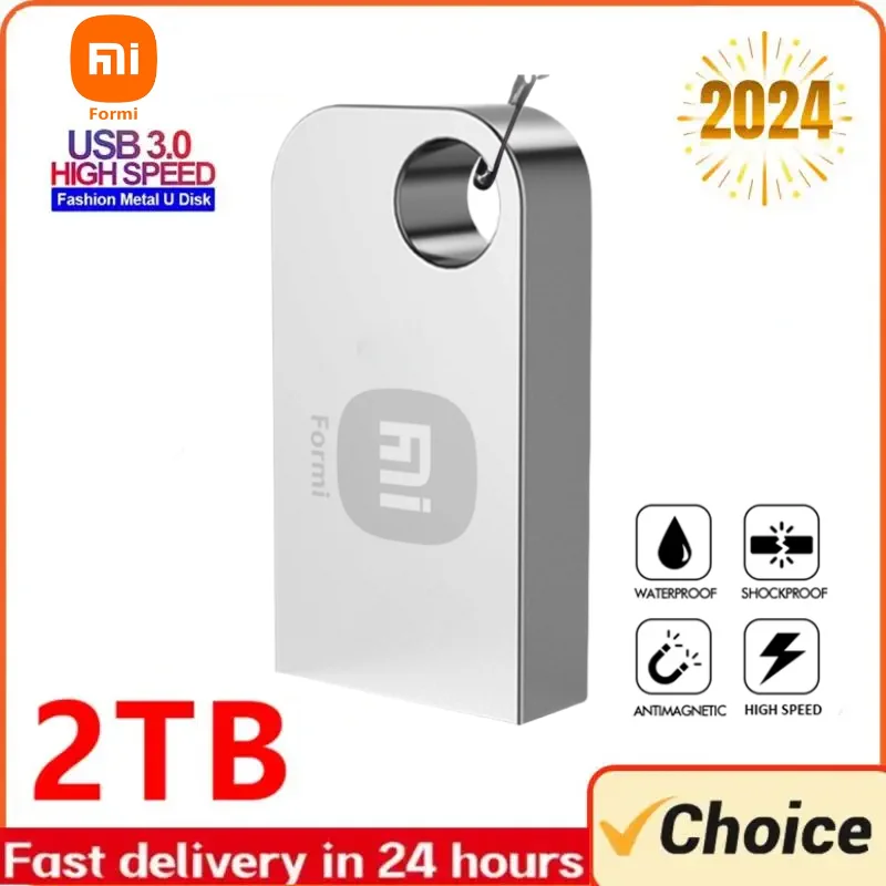 2Tb Usb 3.0 Flash Drive Trasmissione Ad Alta Velocità Pen Drive Otg Muslimah Waterproof 1Tb Silver U Disk Memoria Cel Usb Stick Per Pc