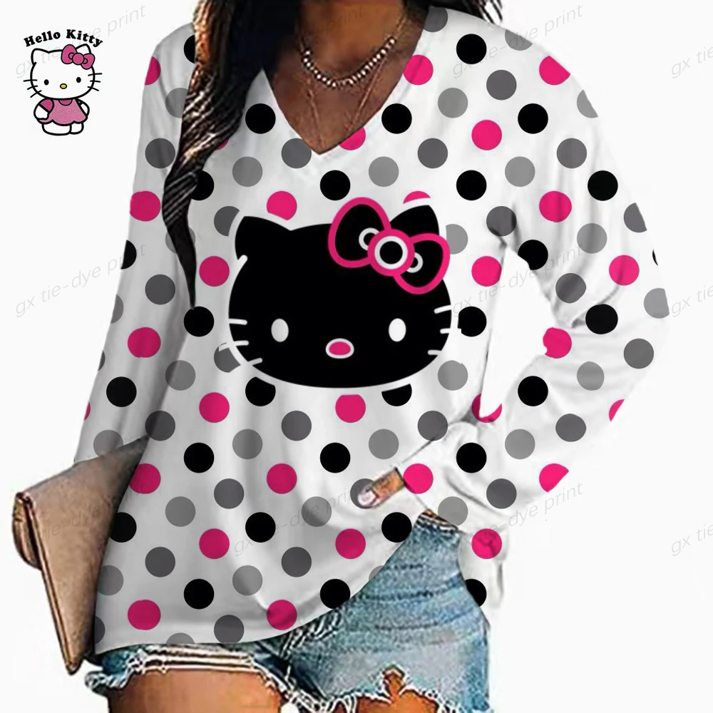 Camiseta Hello Kitty Lacinho Vermelho Camisa Ah02486