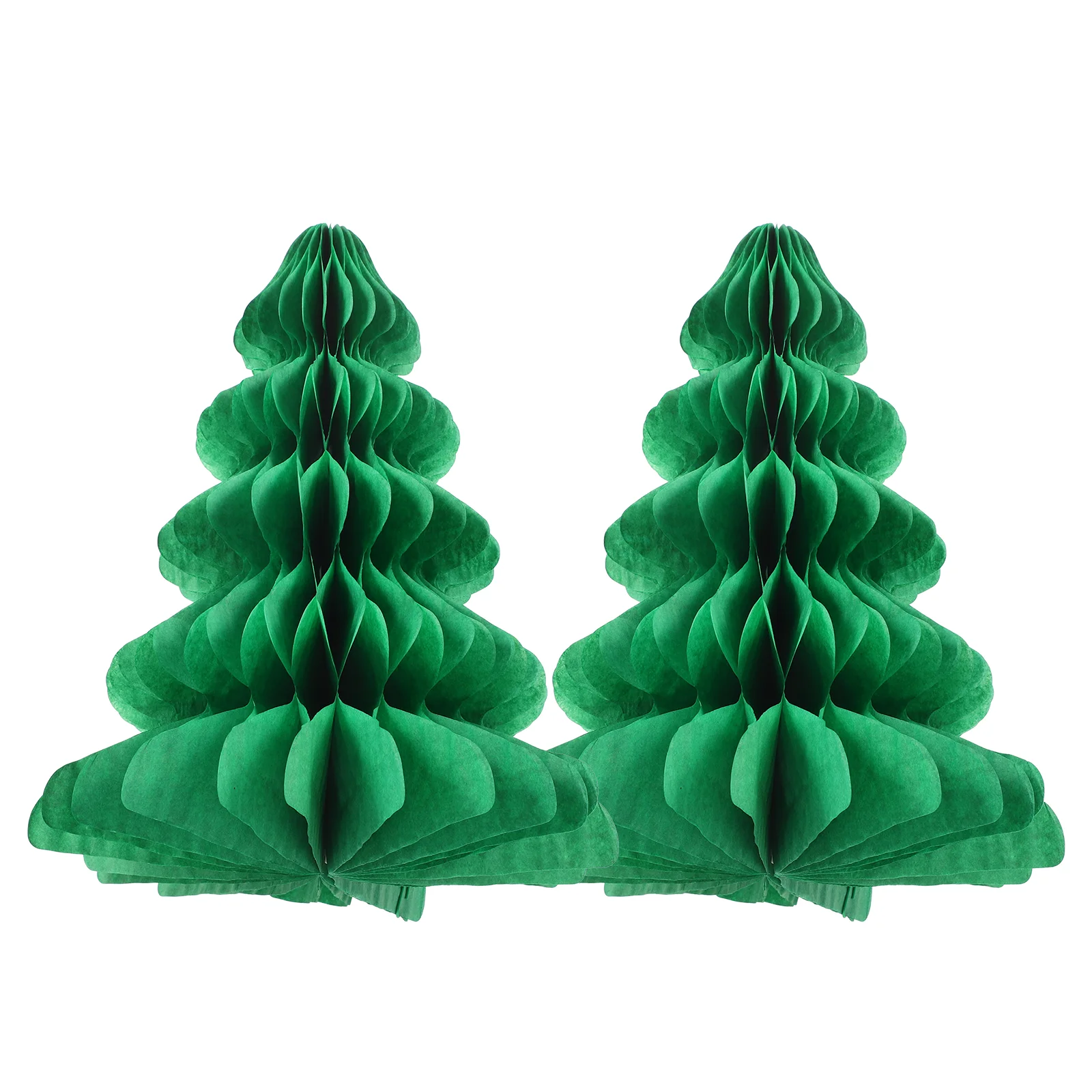 

2pcs Paper Christmas Tree Table Decoration Honeycomb Design Christmas Tree Hanging Decorations Party Favors for Festival Party