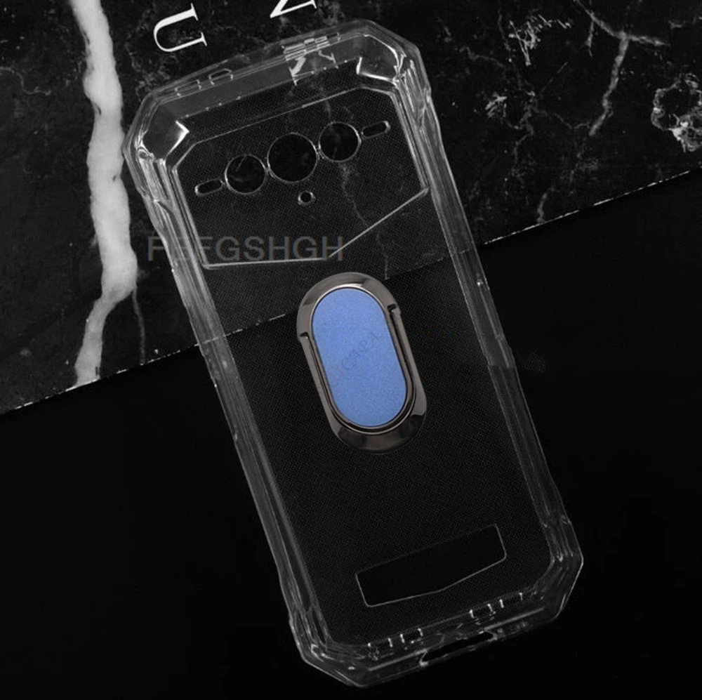 Enhanced Phone Cover with Back Ring Holder - TPU Soft Silicone Case, 6.58