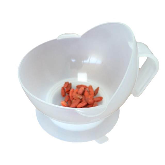 Spill Proof Scoop Bowl Food Auxiliary Tableware with Suction Base Scoop Plates for Disabled with Special Needs Adults
