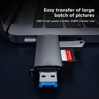 6 in 1 Card Reader USB3.0 to Type C Micro USB Universal OTG Adapter Multifunctional adapter SD TF High-speed transmission 4