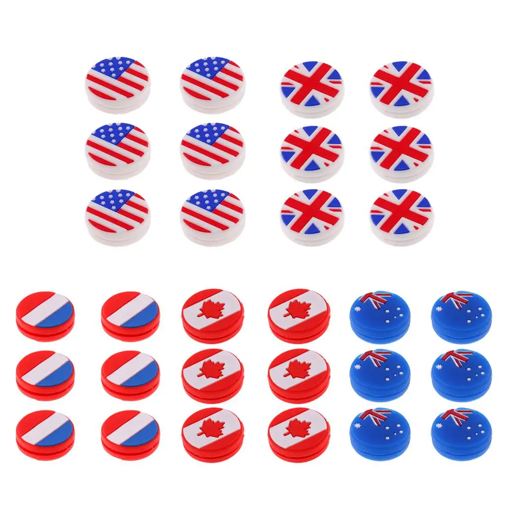 Country design of flag Silicone Anti-Shock Absorber for Tennis / Squash Rackets