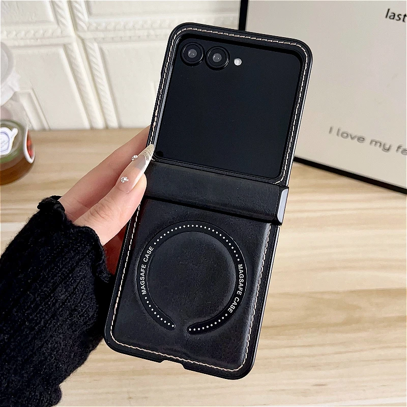 Premium Magnetic Leather Case Set - Elegant Shockproof Design
