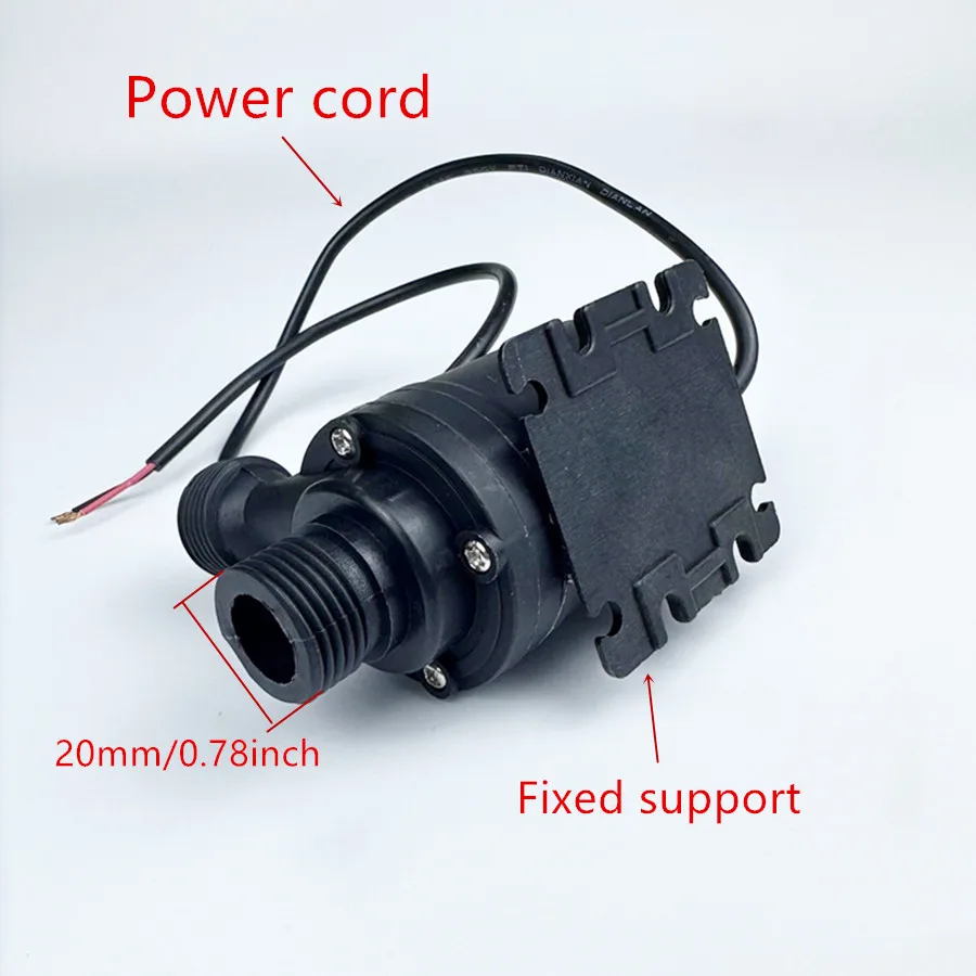 Submersible Water Pump 12V High Pressure Ultra Quiet Solar DC 24V Lift 5M 800L/H Brushless Motor Water Pumps with Brass Joints