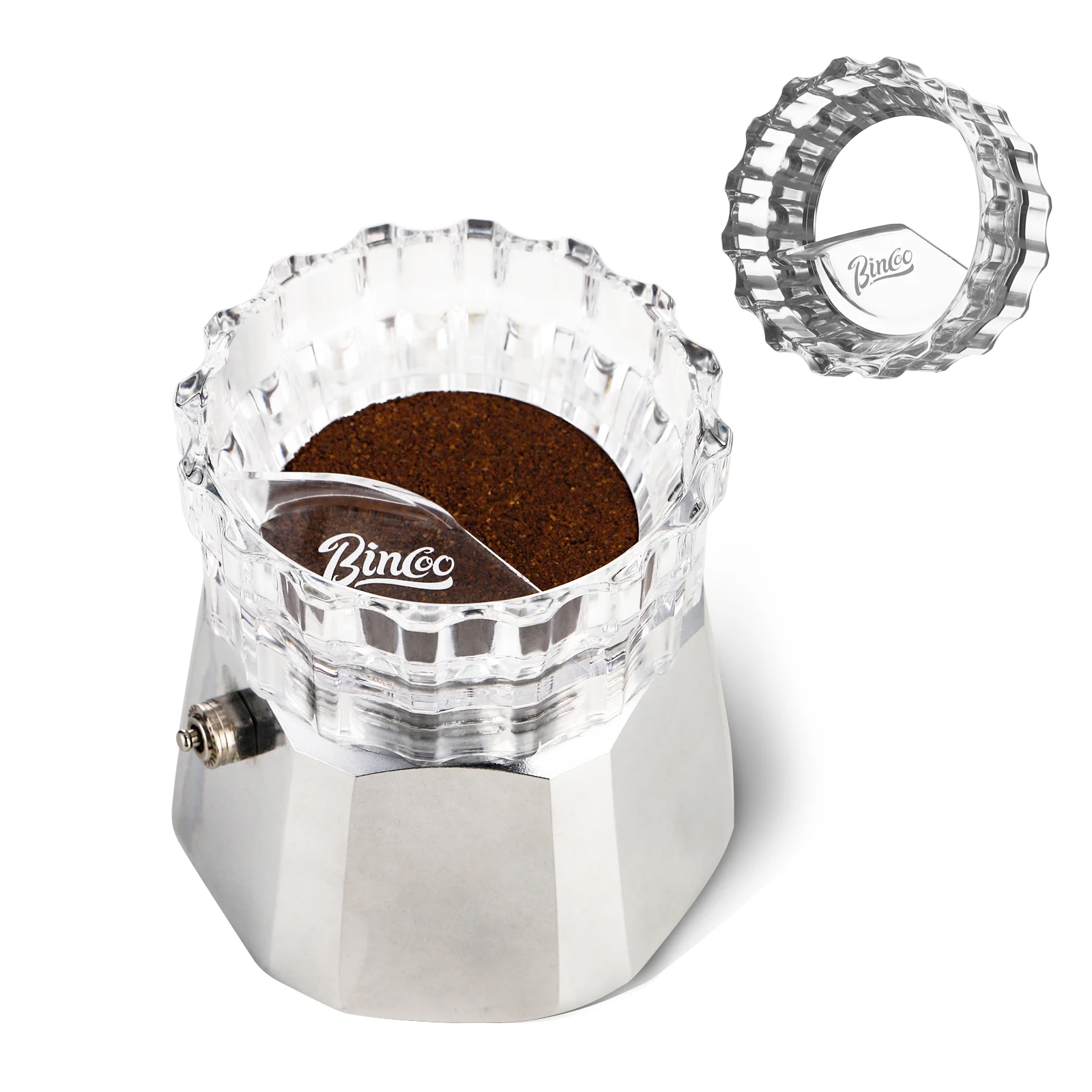 موزع قهوة Bincoo لوعاء موكا، سدادة تسوية القهوة عل...