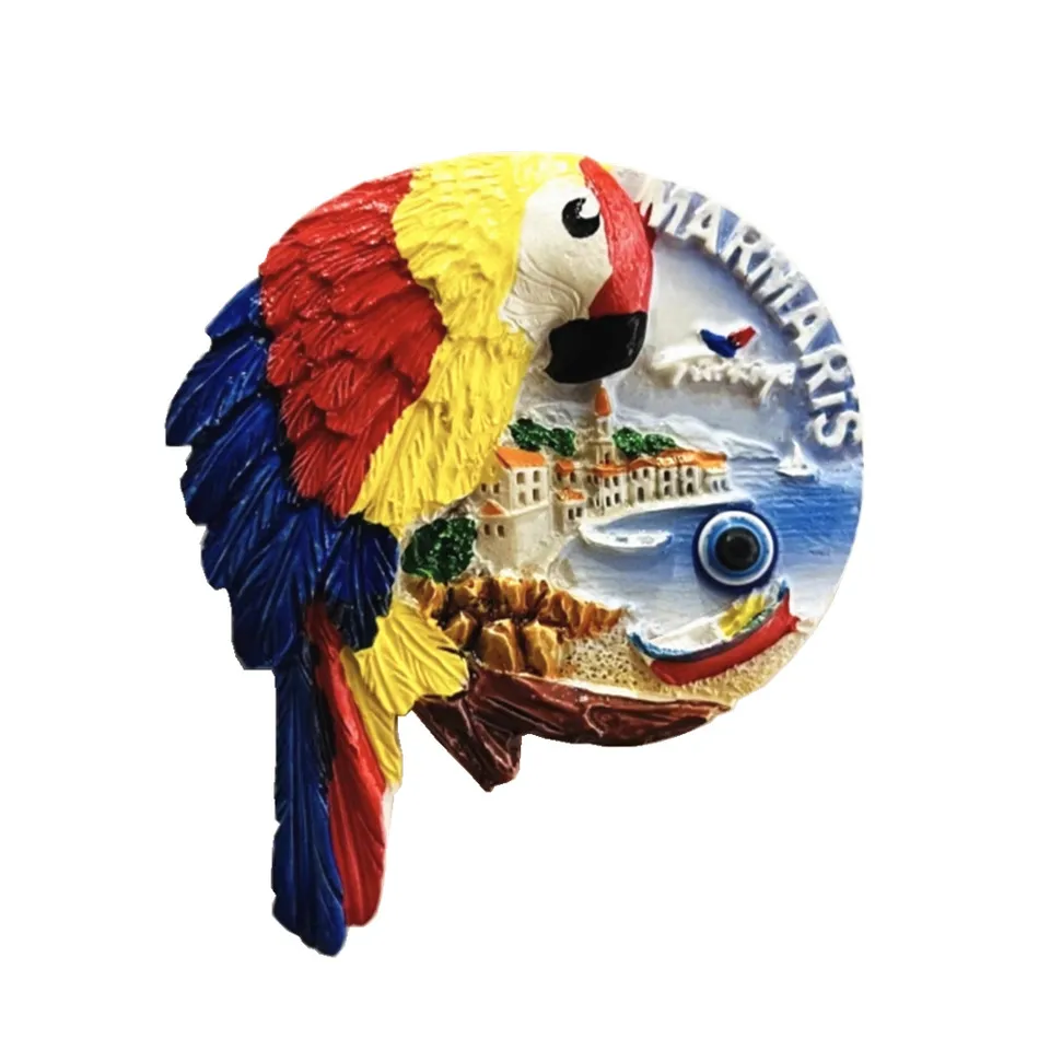 Wedare Magnete Frigorifero 3D Fethiye Turchia - Souvenir In Ceramica A Forma Di Bottiglia, 5x8 Cm - Decorazione Casa E Cucina, Regalo Di Viaggio - 3
