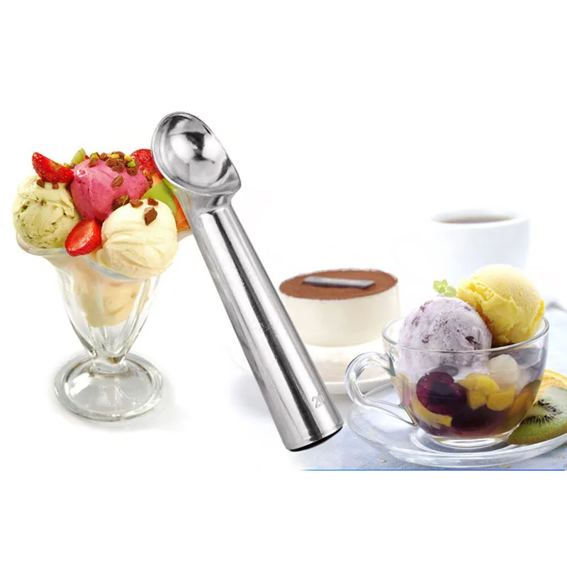 Nonstick Anti-Freeze Ice Cream Scoop Professional Aluminum Ice Cream Scooper Fruit Balls Yogurt Sorbet Scoop Kitchen Gadgets