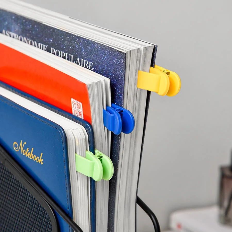 1Pc New Product with Page Bookmark Clip Silicone Simple Book Insert Memory and Page Automatic Recording Reading Tool