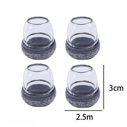 Silicone Chair Leg Protectors with Non - Slip Felt Pads - Set of 24/4, Floor - Safe Furniture Sliders - 12PCS (2.5x3cm)