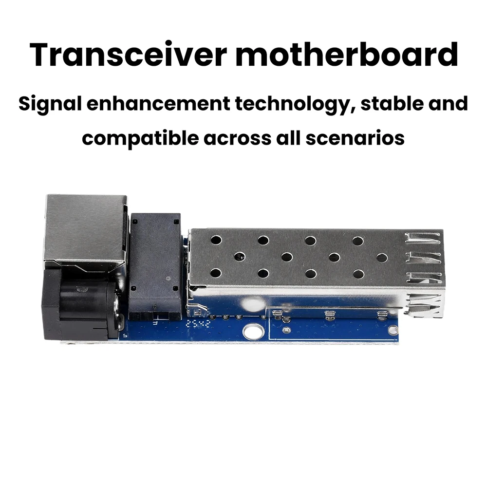 DC 512V SFP 기가비트 광섬유 트랜시버 보드 광전 변환 모듈 RJ45 이더넷 포트