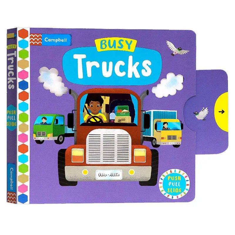 

Milumilu Busy Books: Trucks Children And Children's Parent-child Interaction Enlightenment Puzzle Picture Book Original