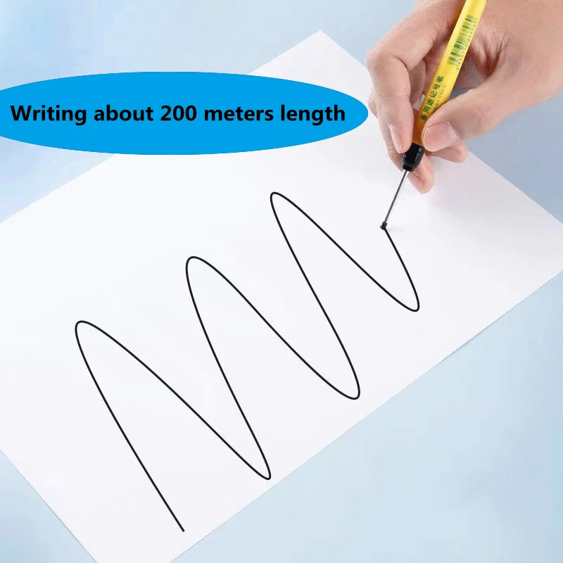 Long Woodworking Head Markers Pen Bathroom Decoration Multi-purpose Deep Hole Marker Pens Red/Black/Blue Ink 1/3Pcs/Set