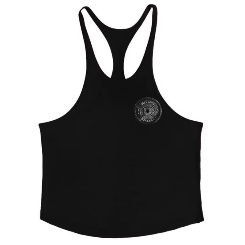 Mens Gym Stringer Tank Top Cotton Sleeveless Bodybuilding Workout Shirt Fit