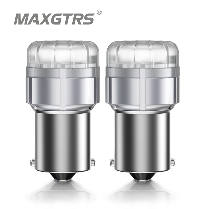 

2x P21W LED 1156 BA15S BAU15S PY21W 7440 W21W LED Bulbs Car Lights 1500Lm Turn Signal Reverse Brake Light R5W 3020 LED 12V Amber