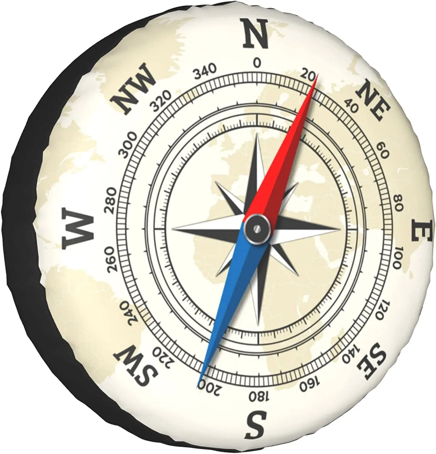 

Compass Adventure Map Spare Tire Cover, Tire Protector Waterproof DustProof Wheel Tire Cover for Car Truck RV SUV Camper Traile