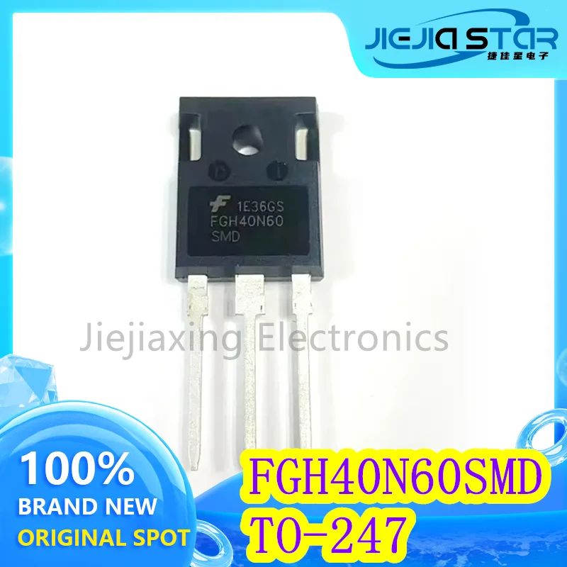 

2 pieces FGH40N60SMD FGH40N60 100% brand new imported in stock TO-247 inverter/welding machine IGBT single tube electronics