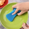 Cleaning Tool Double Sided Silicone Dishwashing Brush Soft Reusable Washing Cleaning Brushes Flexible Cleaning Brush Kitchen 4